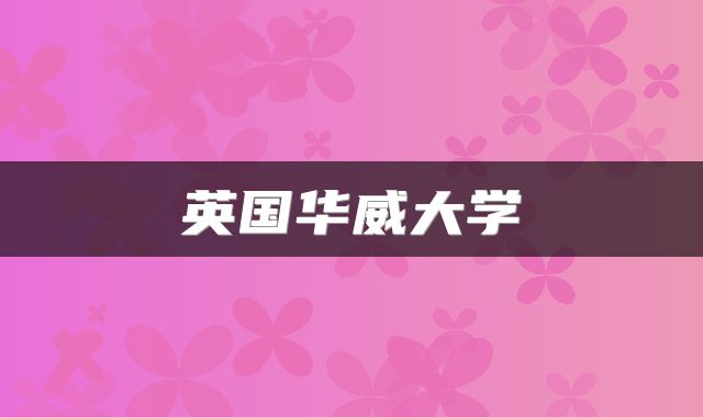 英国华威大学